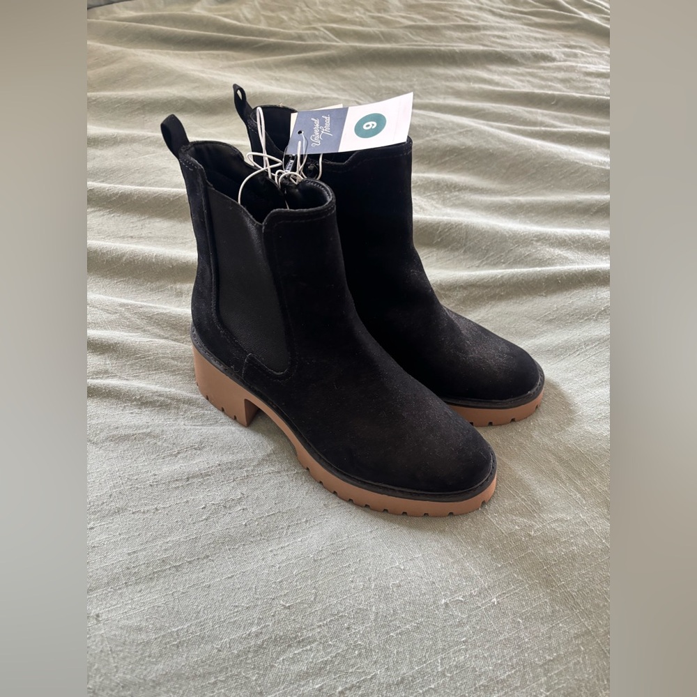 Black Ankle Boots by Universal Thread